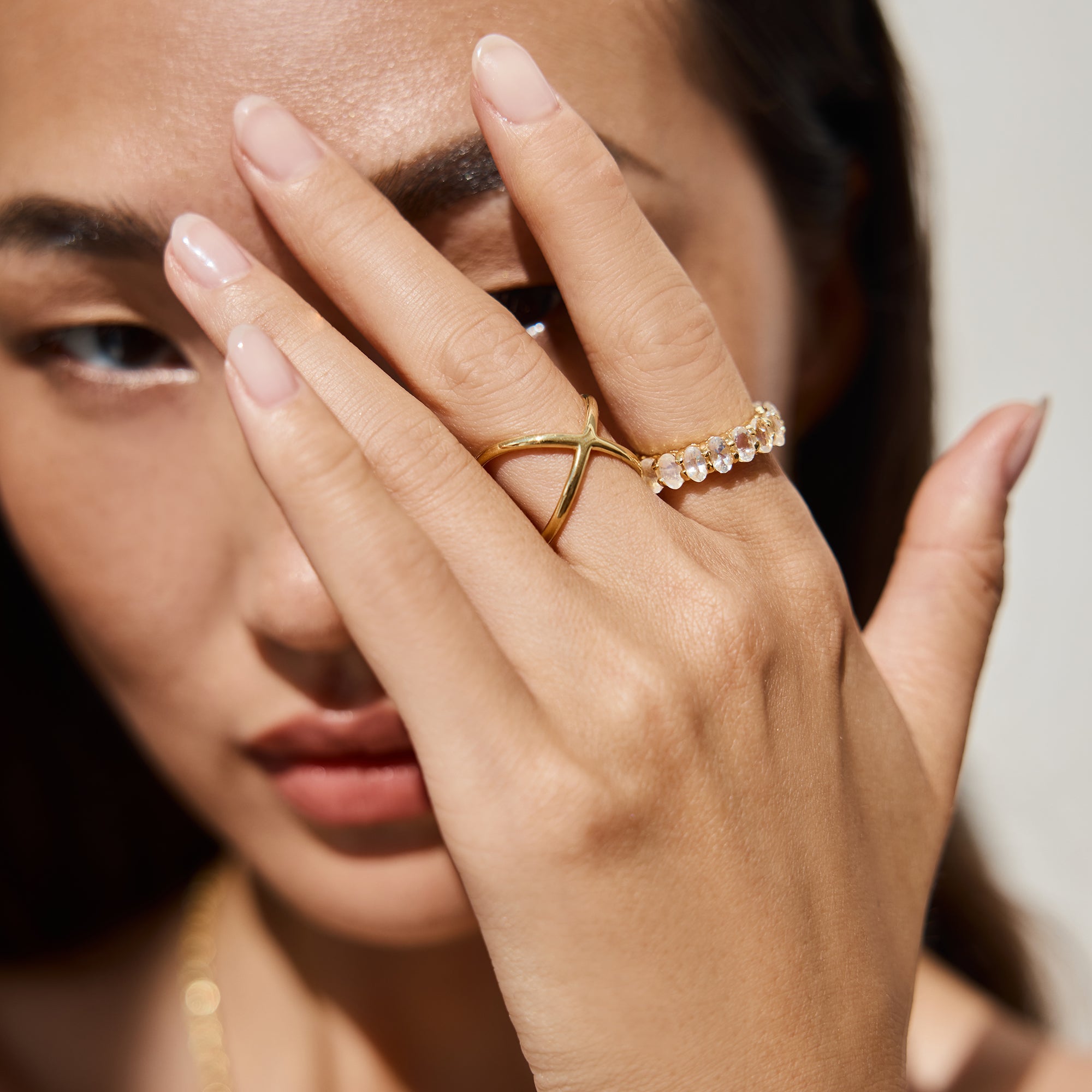 Double Cross Ring - Gold Vermeil