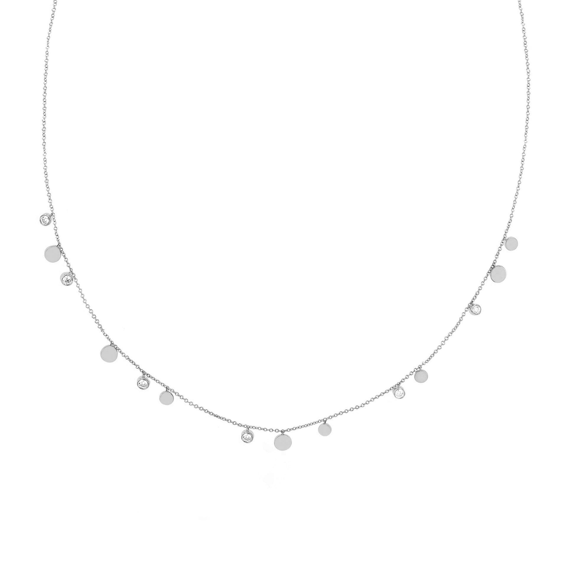 IBU CZ DISC NECKLACE