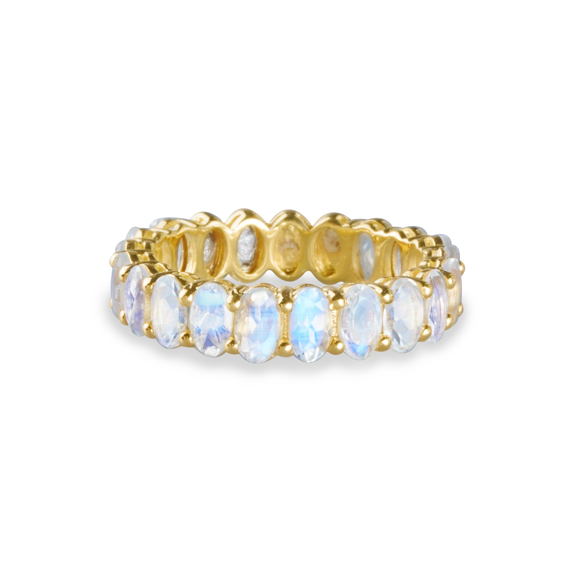 IBU RAINBOW MOONSTONE ETERNITY BAND