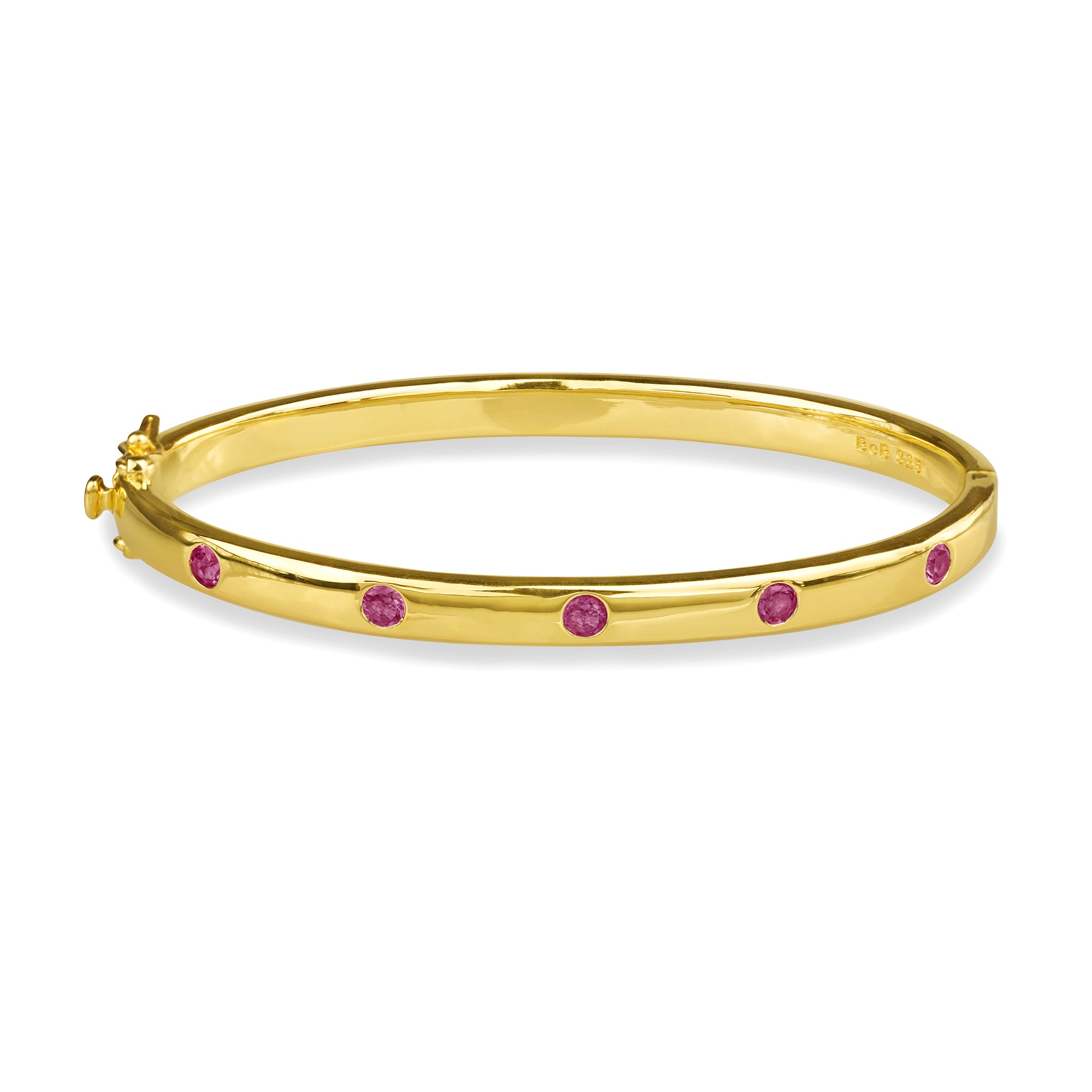 IBU FIVE STONE RHODOLITE BRACELET