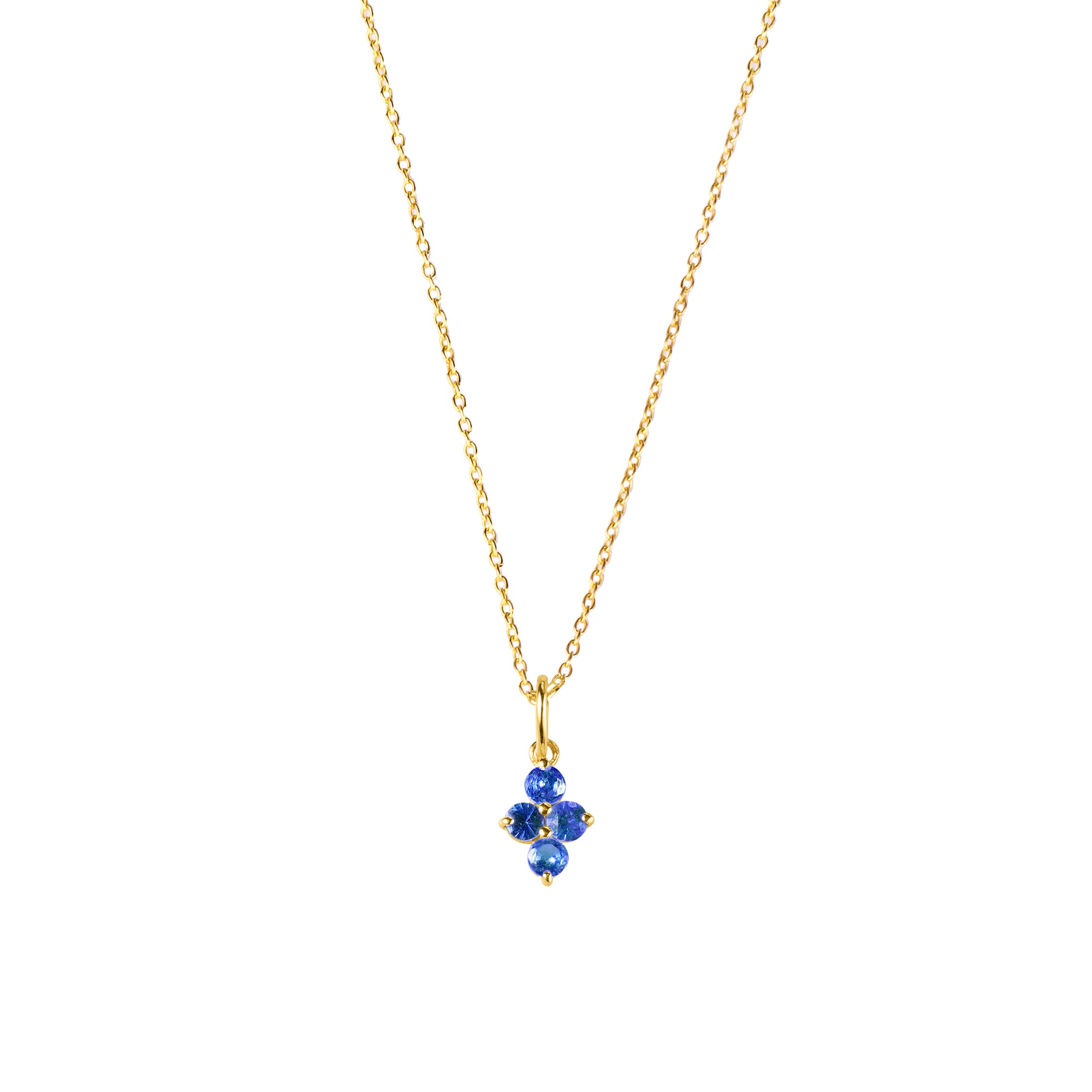 IBU FOUR STONED BLUE SAPPHIRE NECKLACE