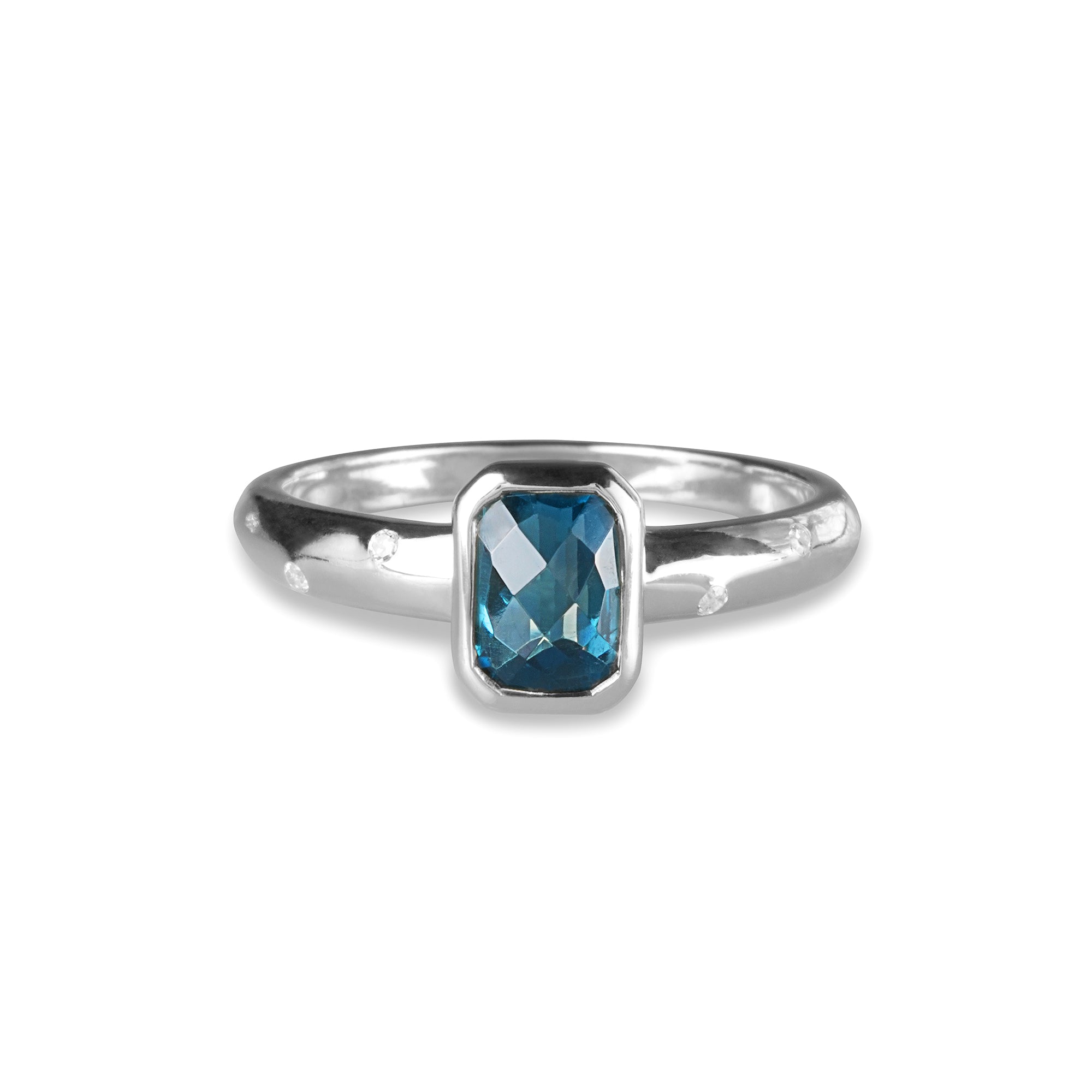 IBU LONDON BLUE TOPAZ RING