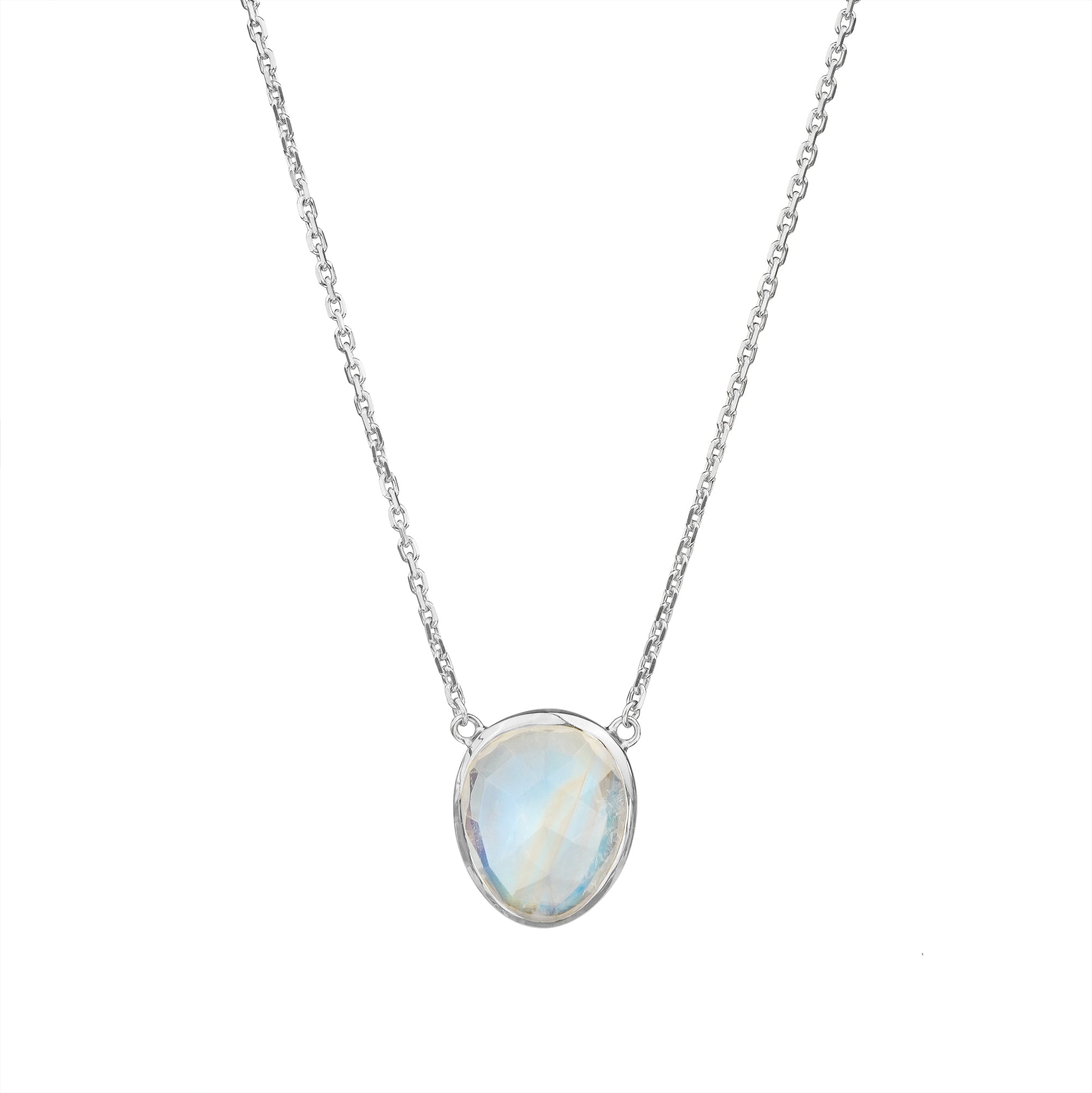 IBU RAINBOW MOONSTONE NECKLACE - LARGE