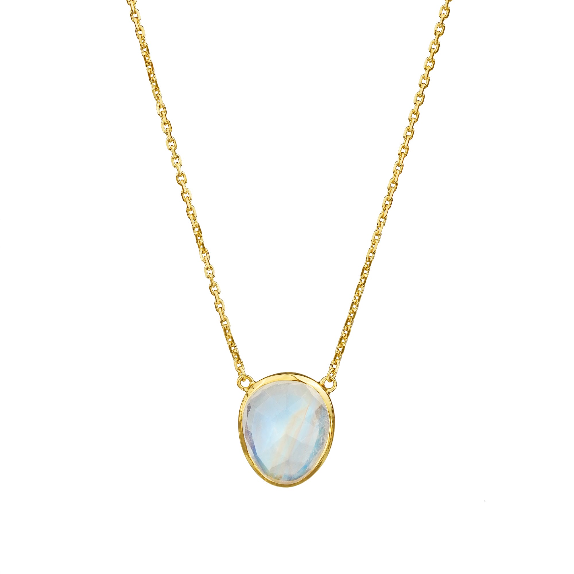 IBU RAINBOW MOONSTONE NECKLACE - LARGE