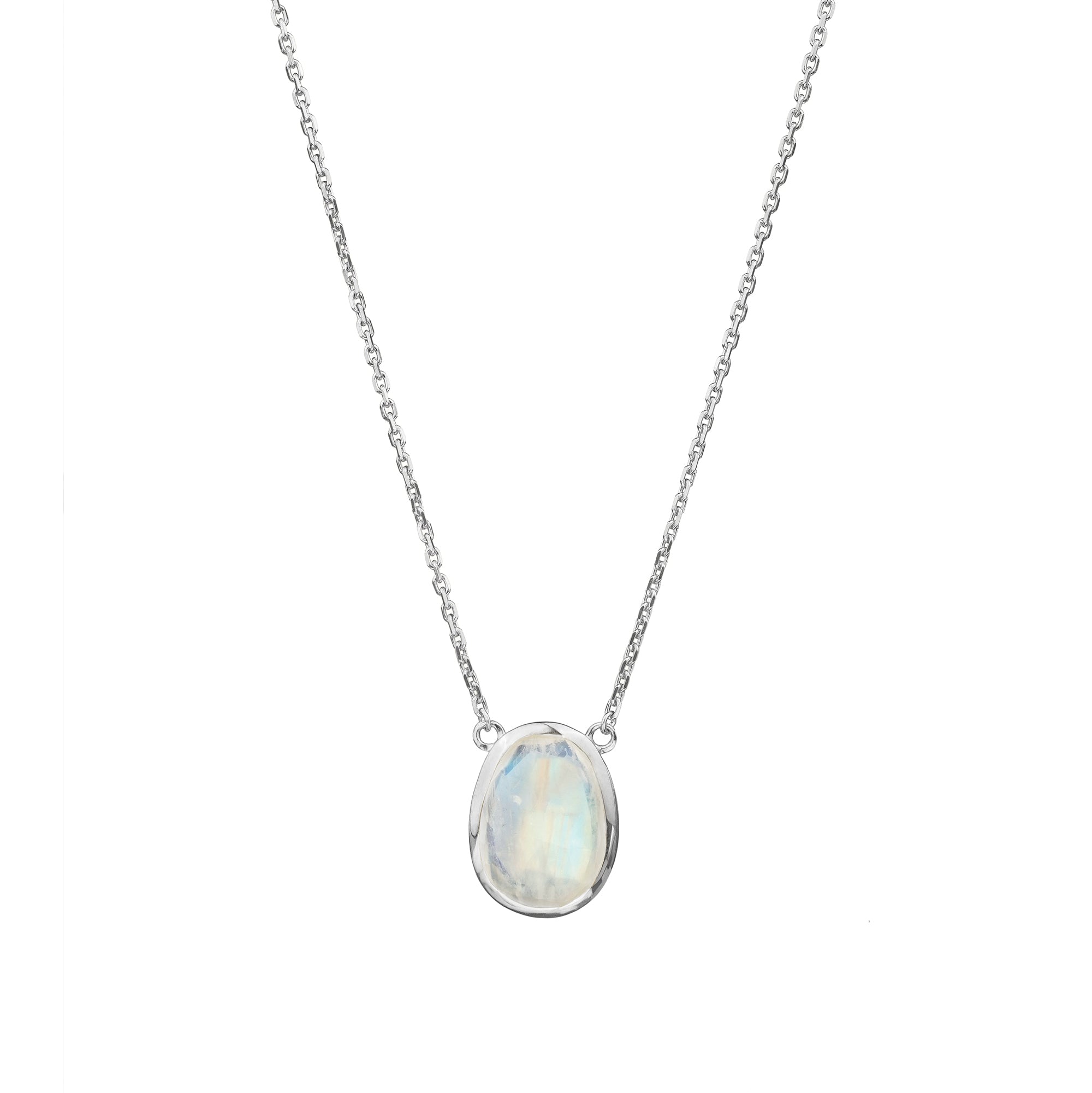 IBU RAINBOW MOONSTONE NECKLACE - SMALL