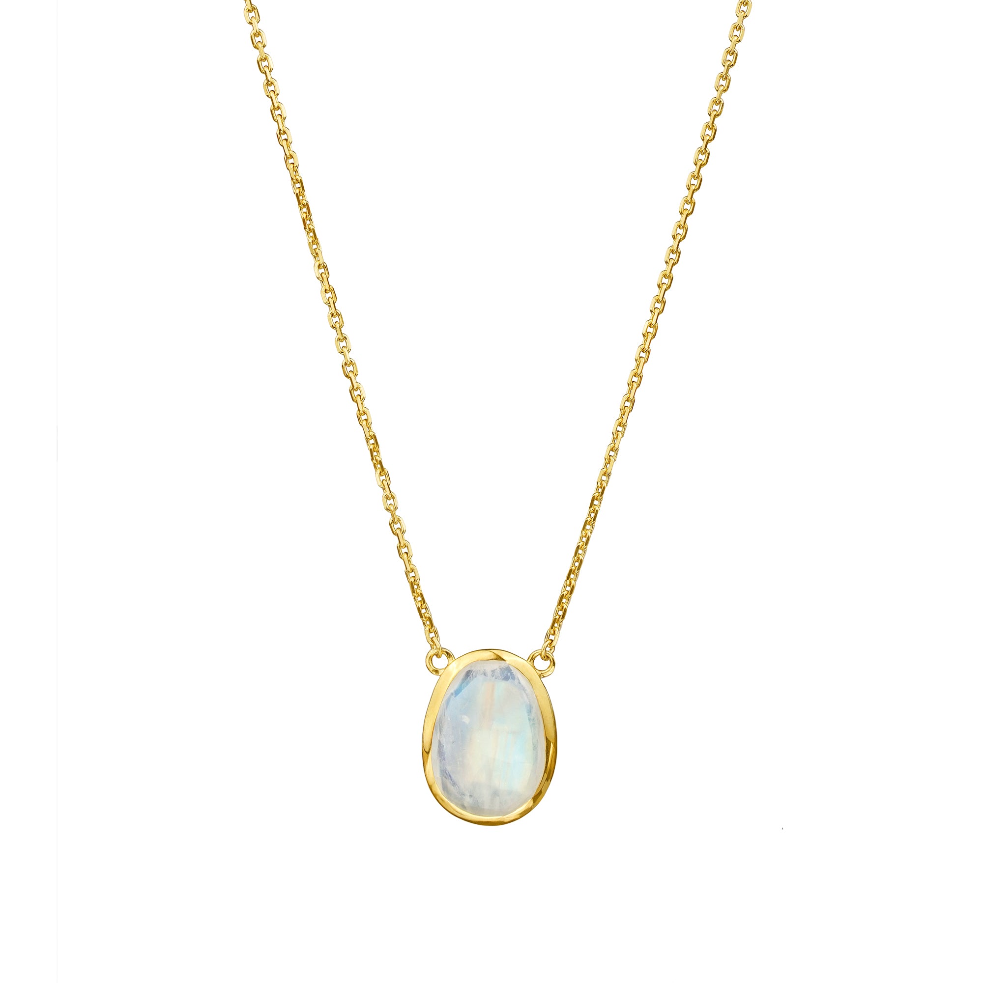 IBU RAINBOW MOONSTONE NECKLACE - SMALL