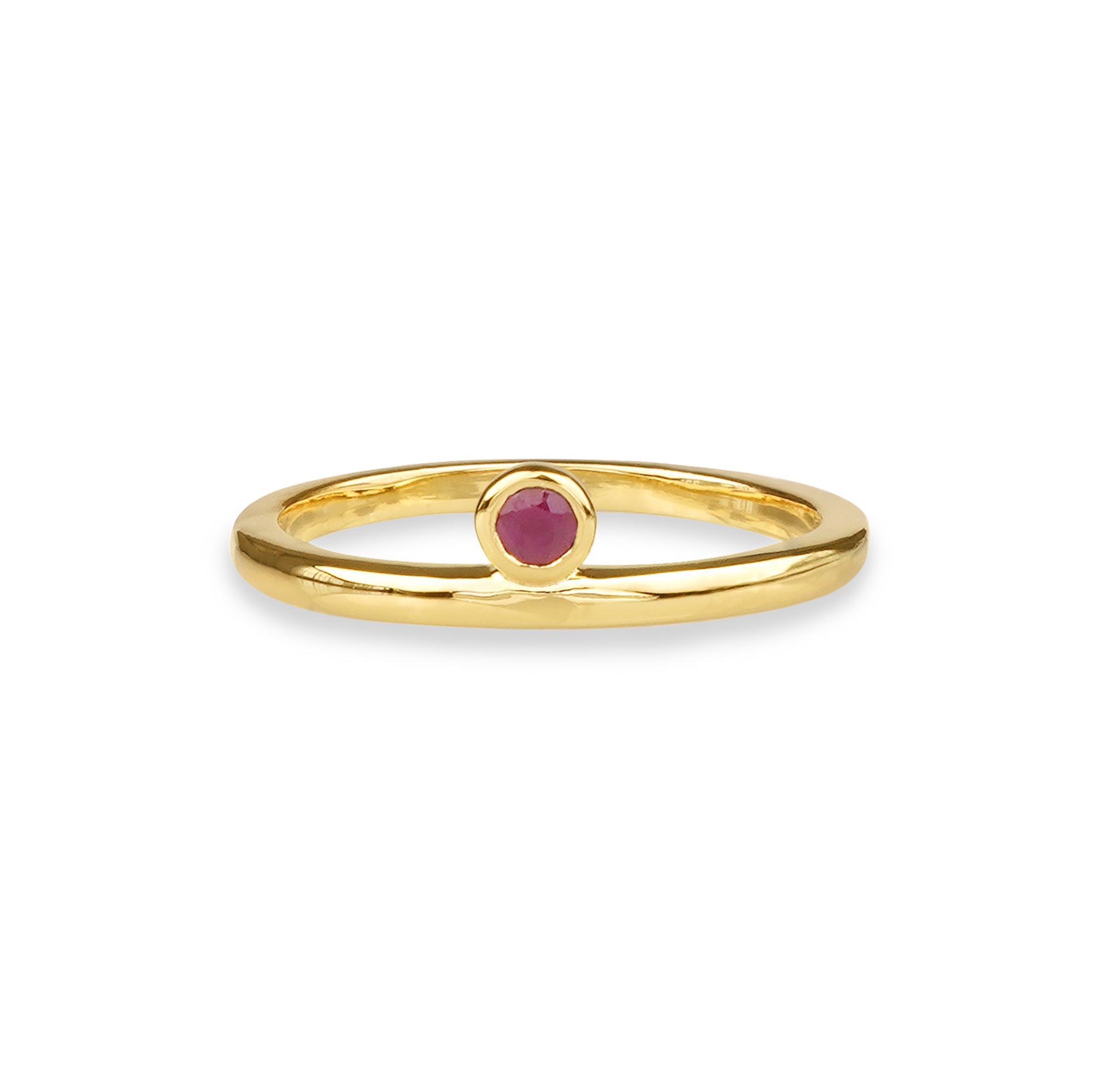 IBU RUBY TINY SOLO STONE RING