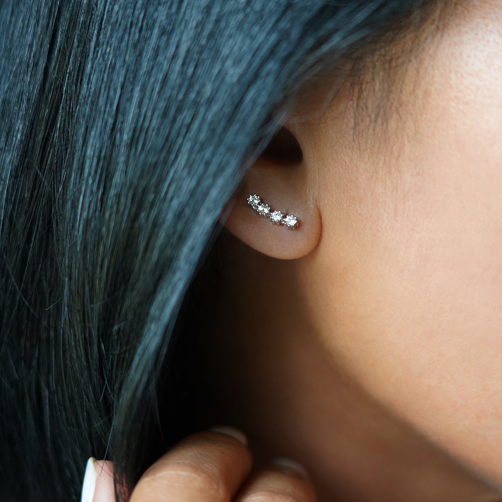 Cz Mini Earclimbers | BITS OF BALI JEWELRY