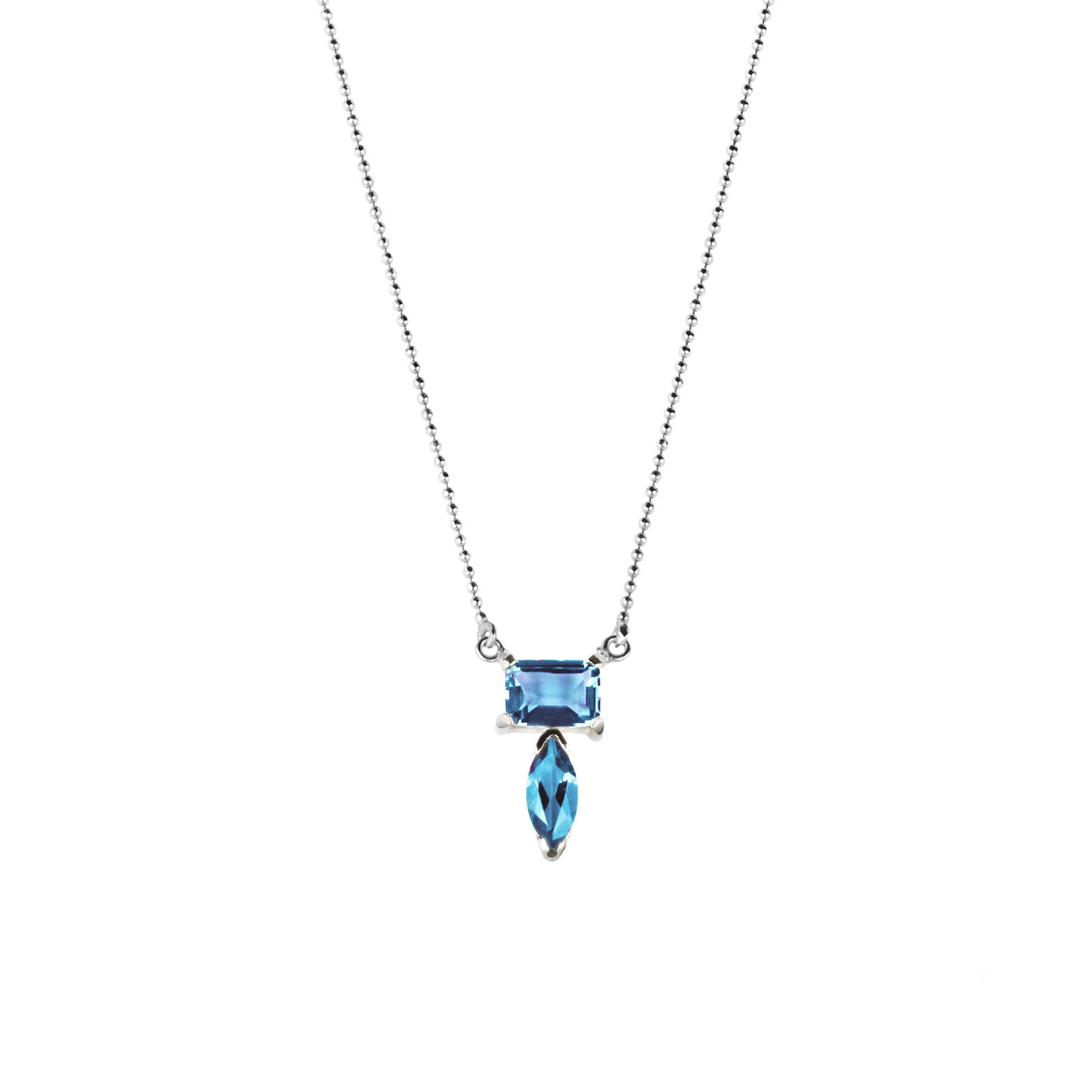 SUNDARI NECKLACE - BLUE TOPAZ