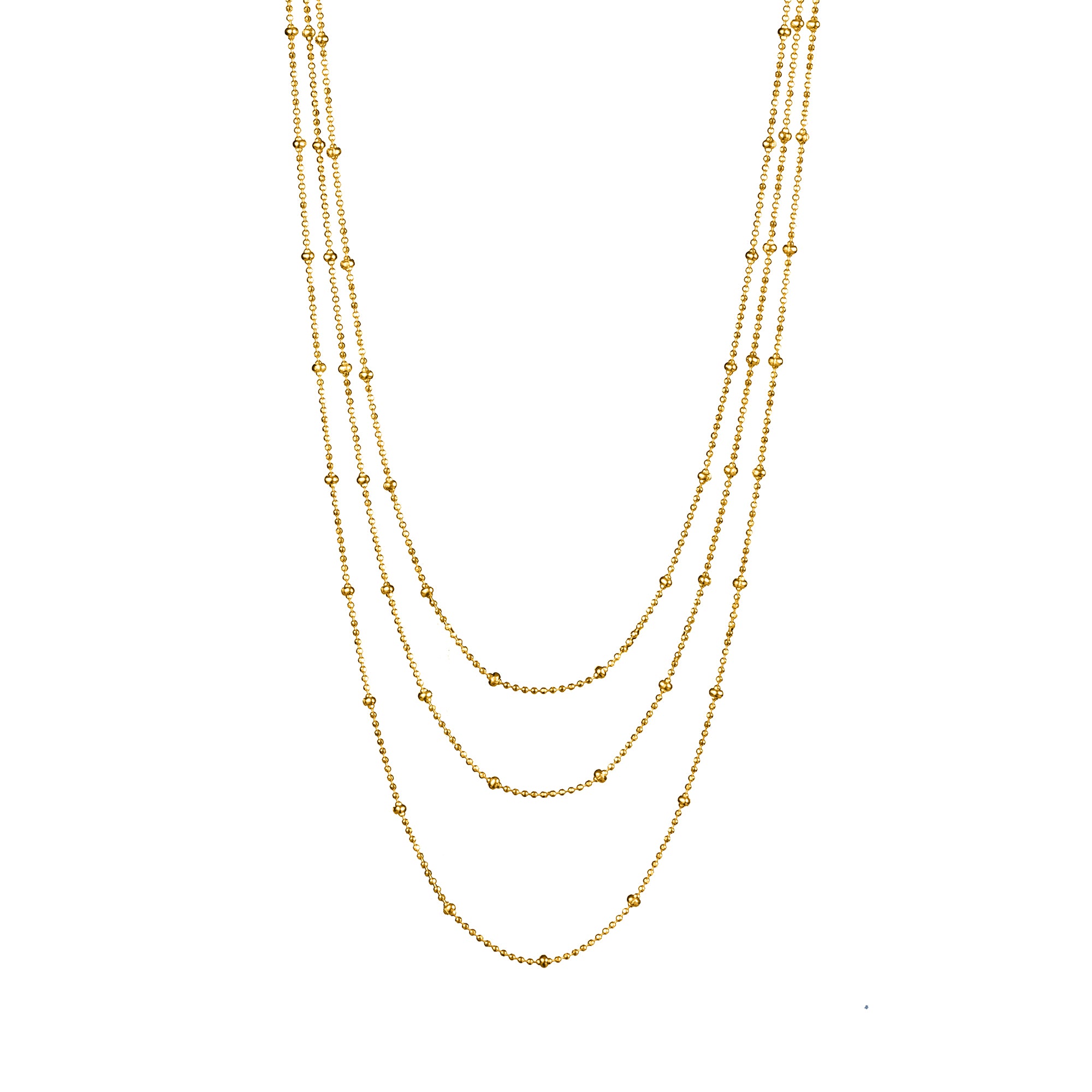 TRIPLE CHAIN NECKLACE