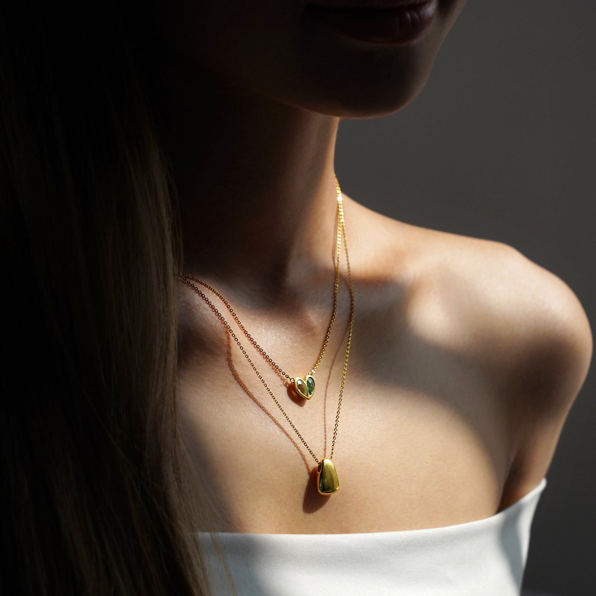 LIQUID DROP NECKLACE - ENGRAVABLE