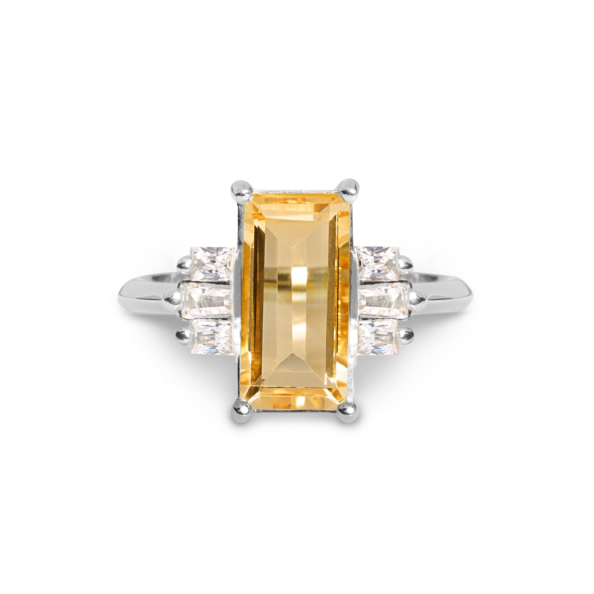 IBU LONG CITRINE RING