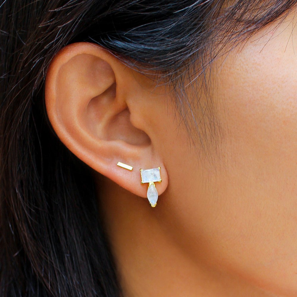 ARUNA BAR EARRINGS - BITS OF BALI JEWELRY