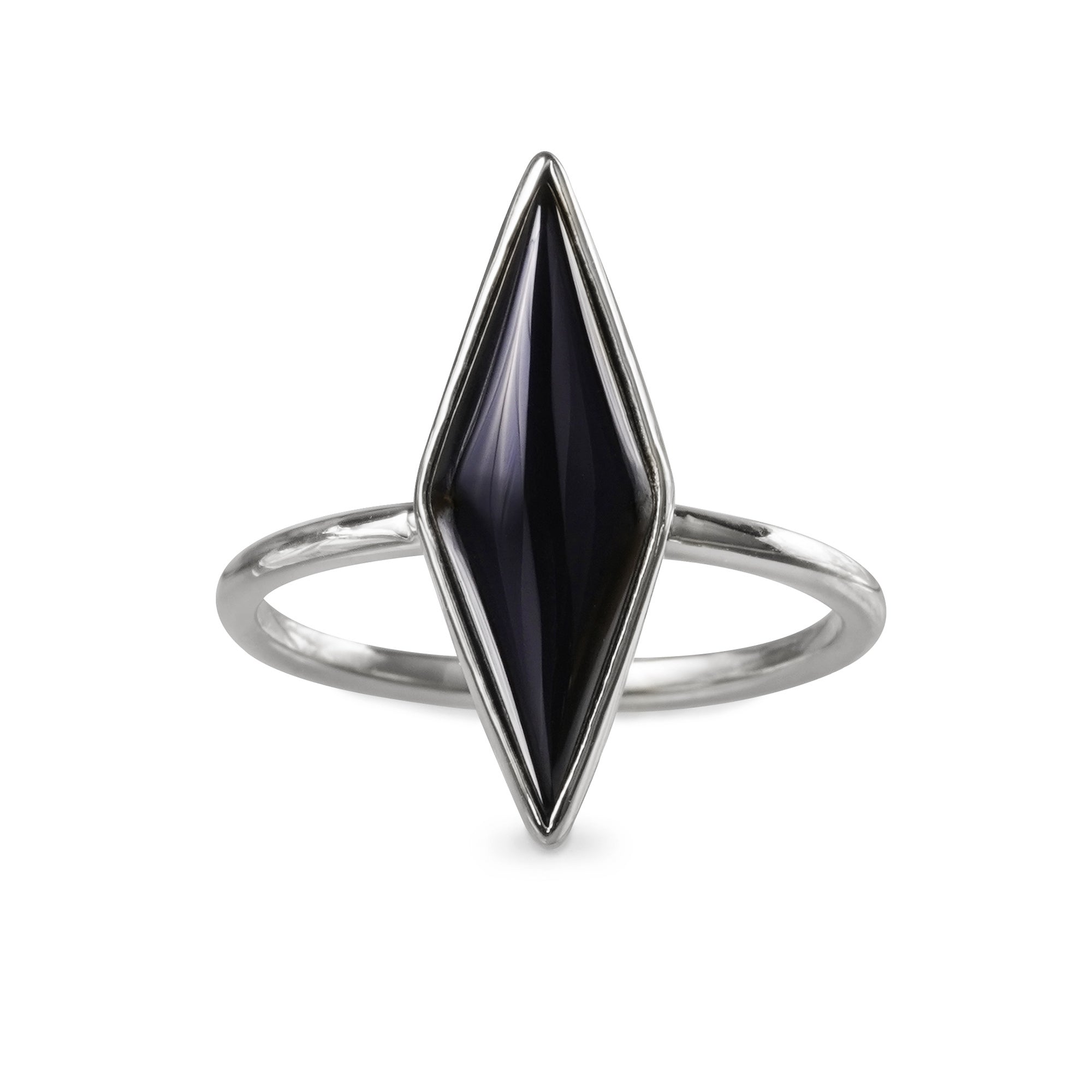 ARYA LONG BLACK ONYX RING - BITS OF BALI JEWELRY