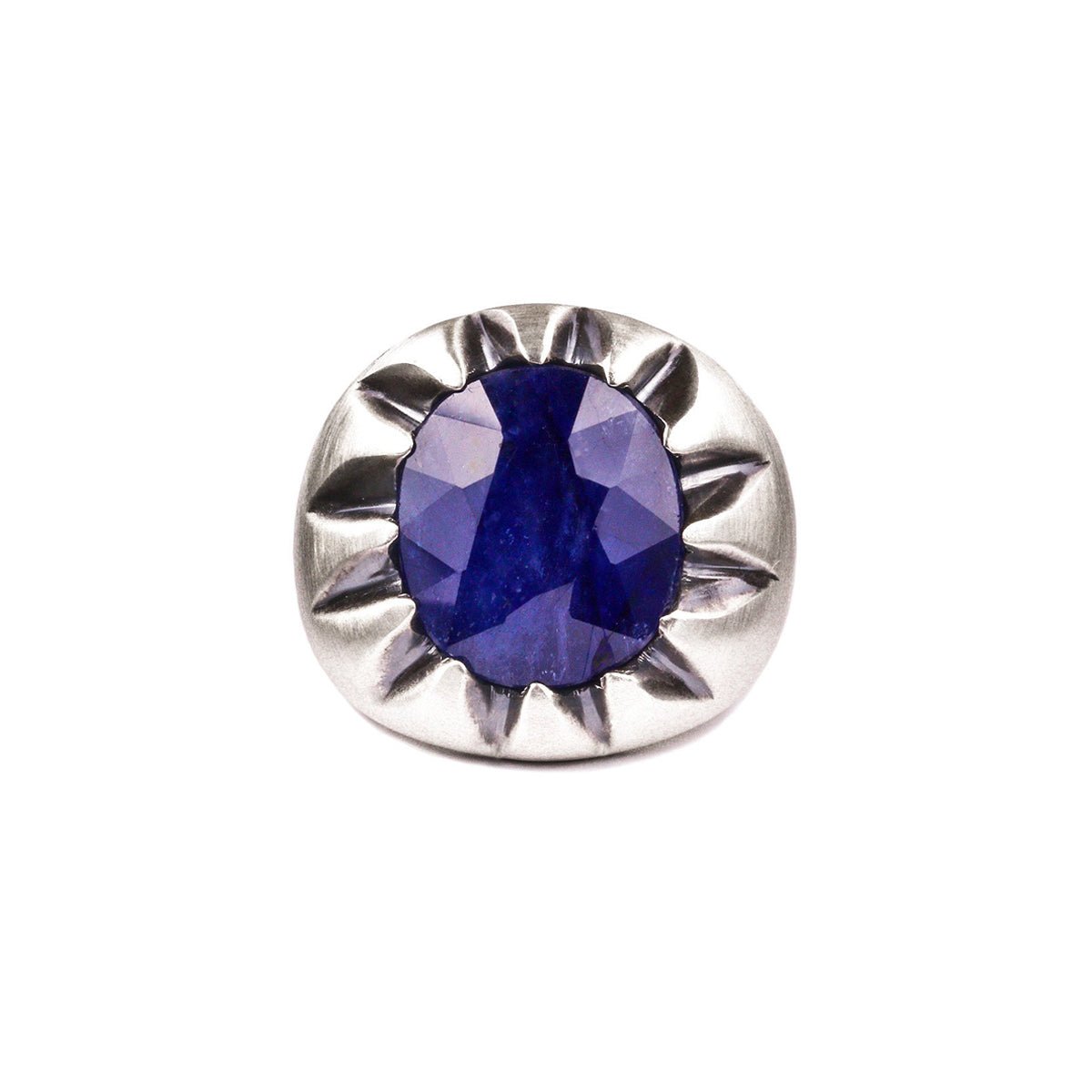 CLAW RING - BLUE SAPPHIRE - BITS OF BALI JEWELRY