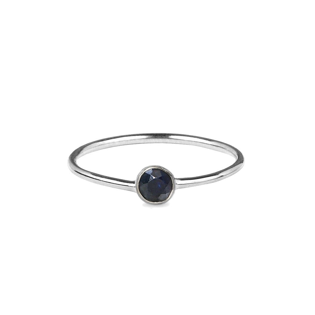 Dipta Tiny Single Bubble Ring - Blue Sapphires | BITS OF BALI JEWELRY