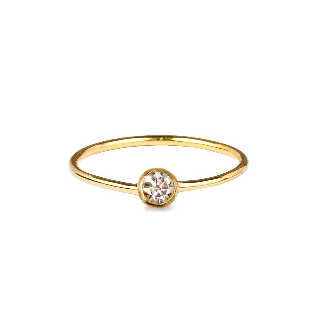 DIPTA TINY SINGLE BUBBLE RING - CZ - BITS OF BALI JEWELRY