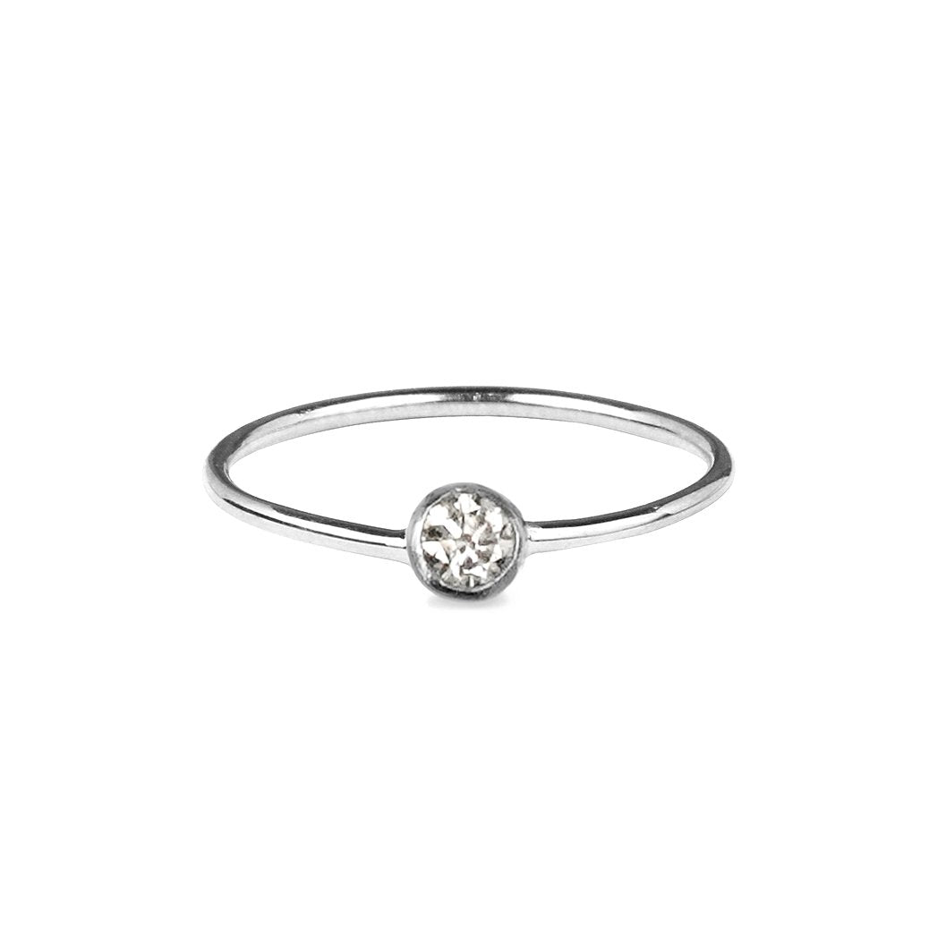 DIPTA TINY SINGLE BUBBLE RING - CZ - BITS OF BALI JEWELRY