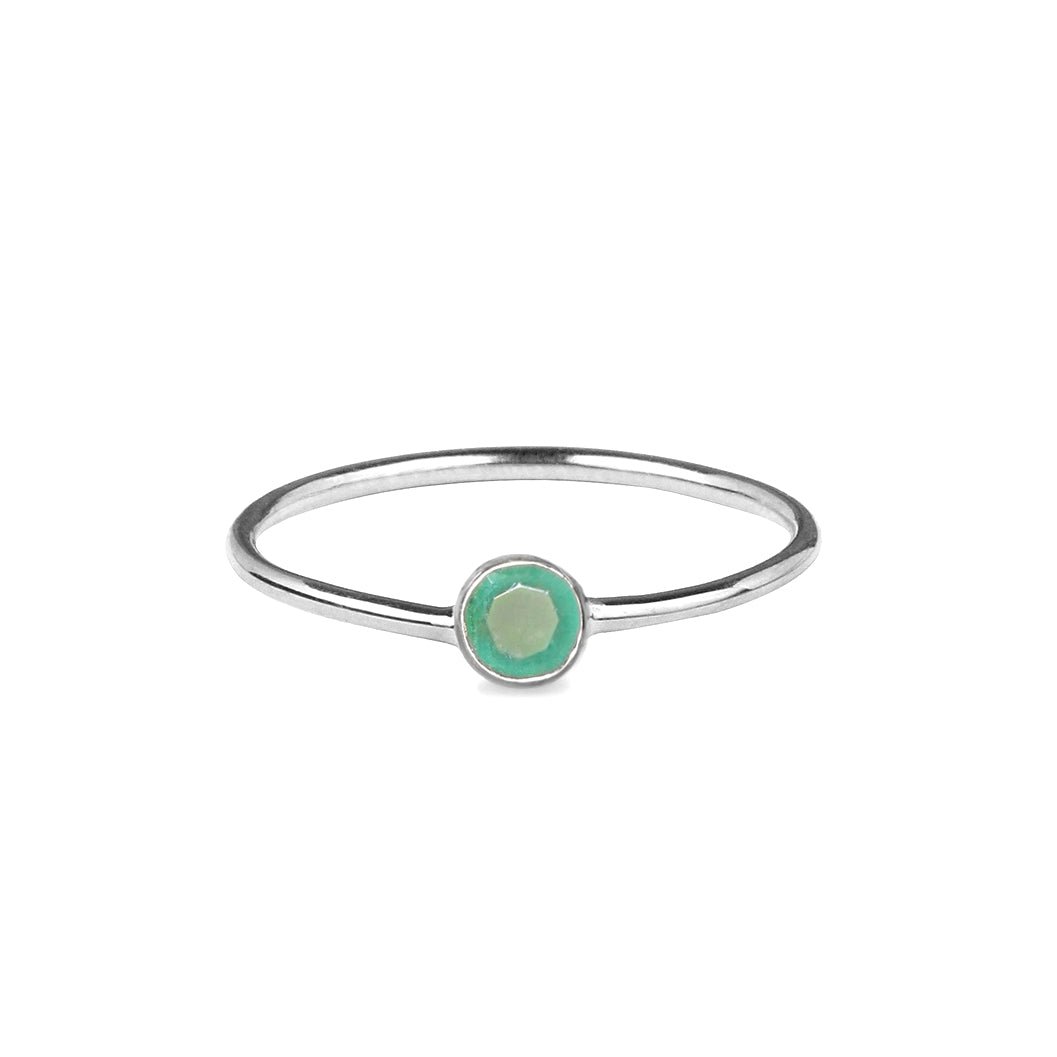 DIPTA TINY SINGLE BUBBLE RING - EMERALD - BITS OF BALI JEWELRY