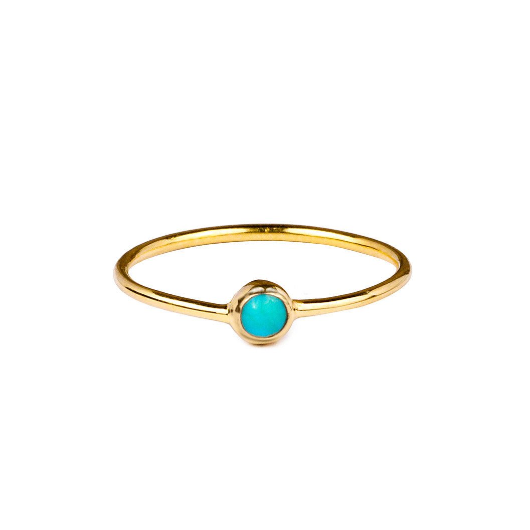 DIPTA TINY SINGLE BUBBLE RING - TURQUOISE - BITS OF BALI JEWELRY