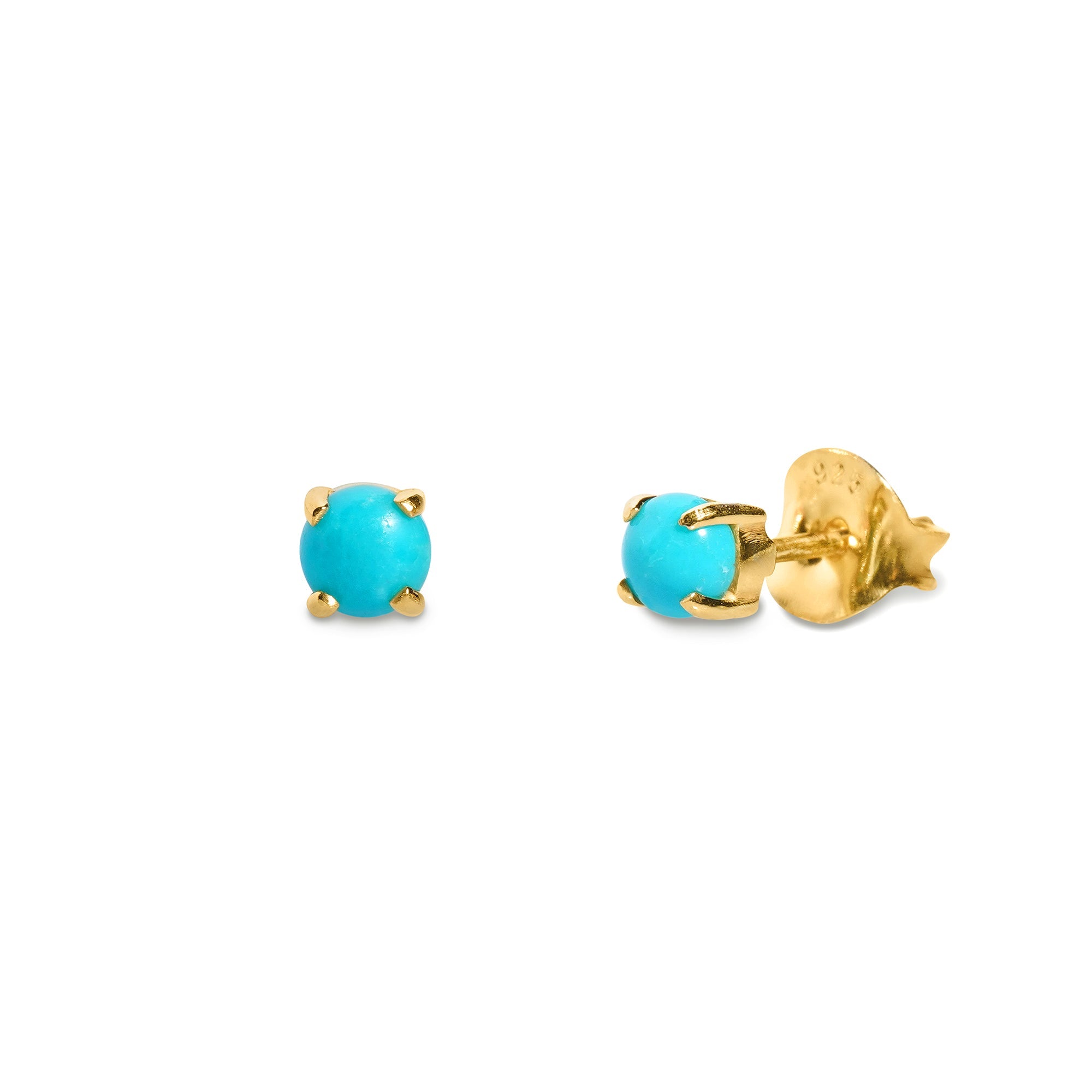 DIPTA TINY STUD EARRINGS - TURQUOISE - BITS OF BALI JEWELRY