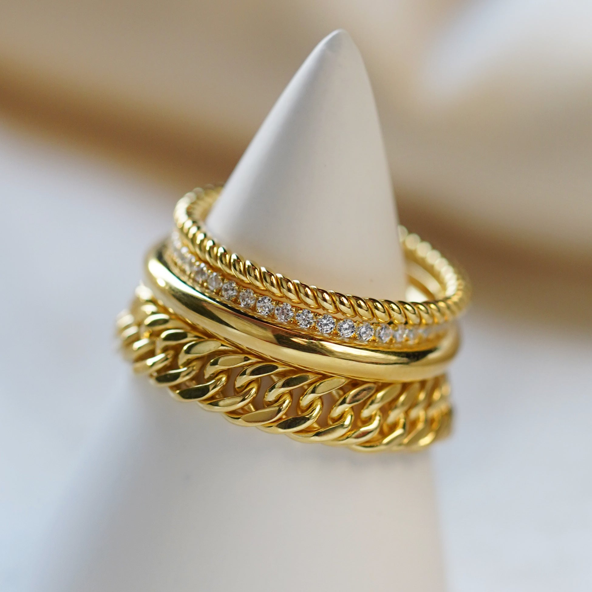 Double Curb Chain Ring | BITS OF BALI JEWELRY