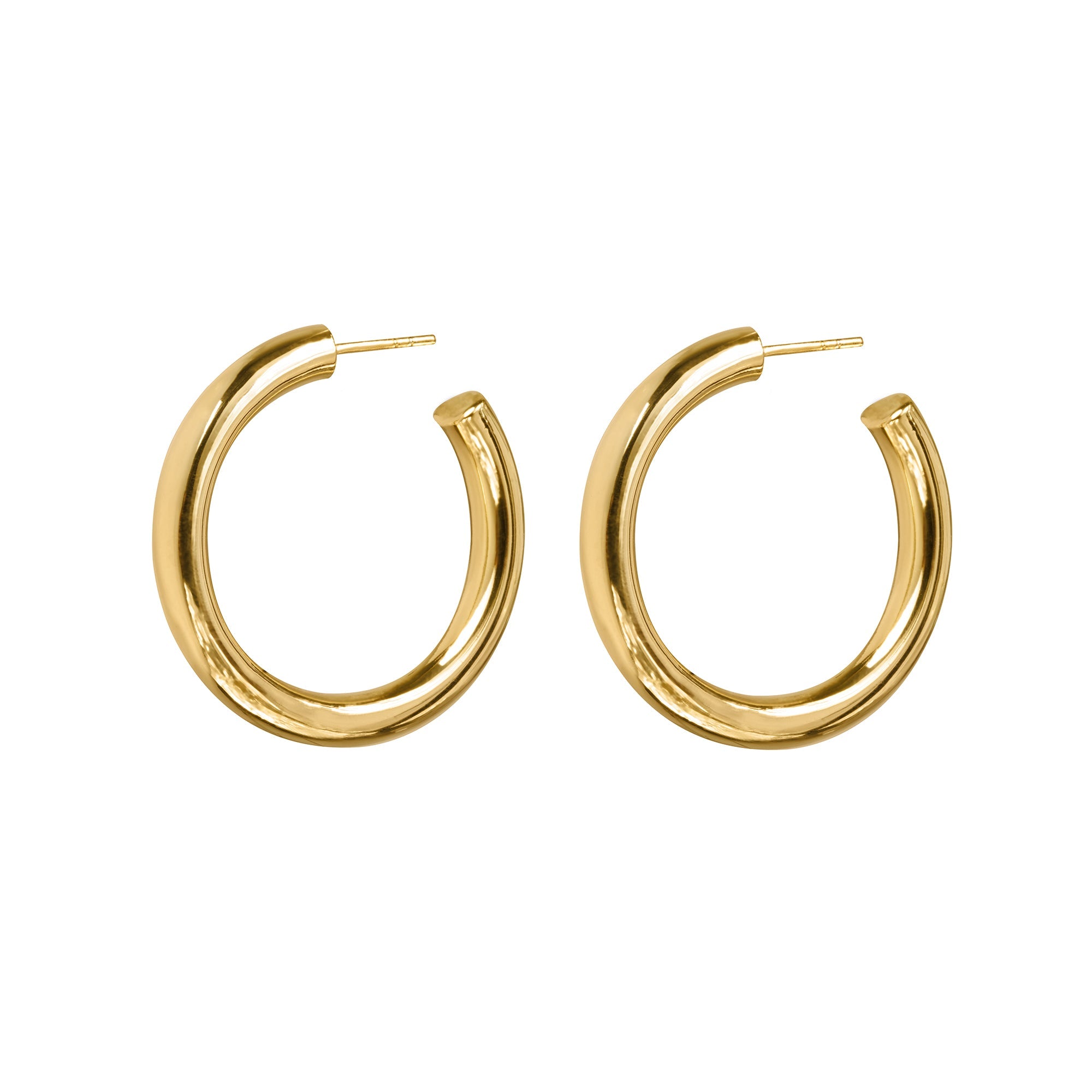 GIRI PLAIN BOLD HOOP EARRINGS - BITS OF BALI JEWELRY