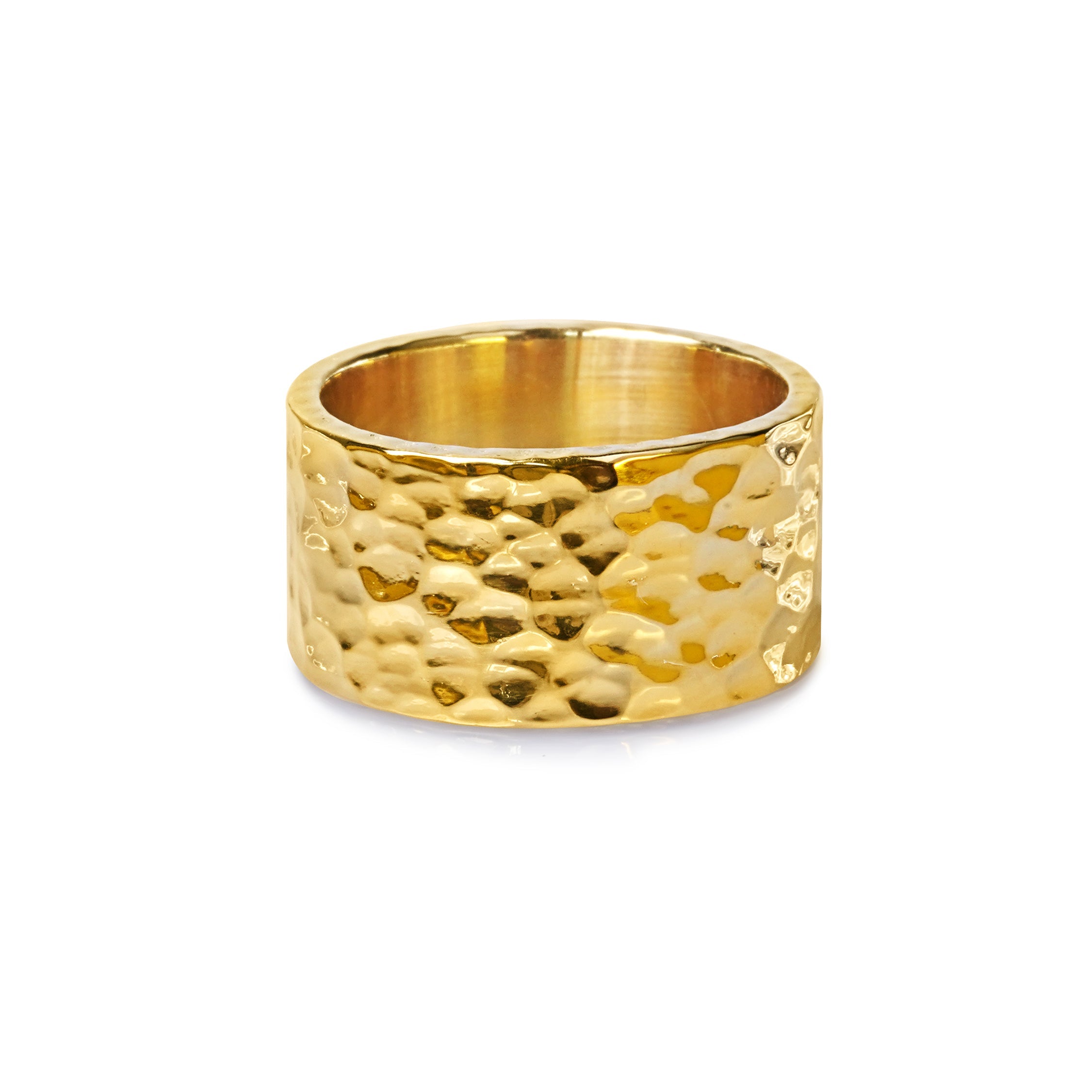 Giri Unisex Hammered Bold Ring | BITS OF BALI JEWELRY