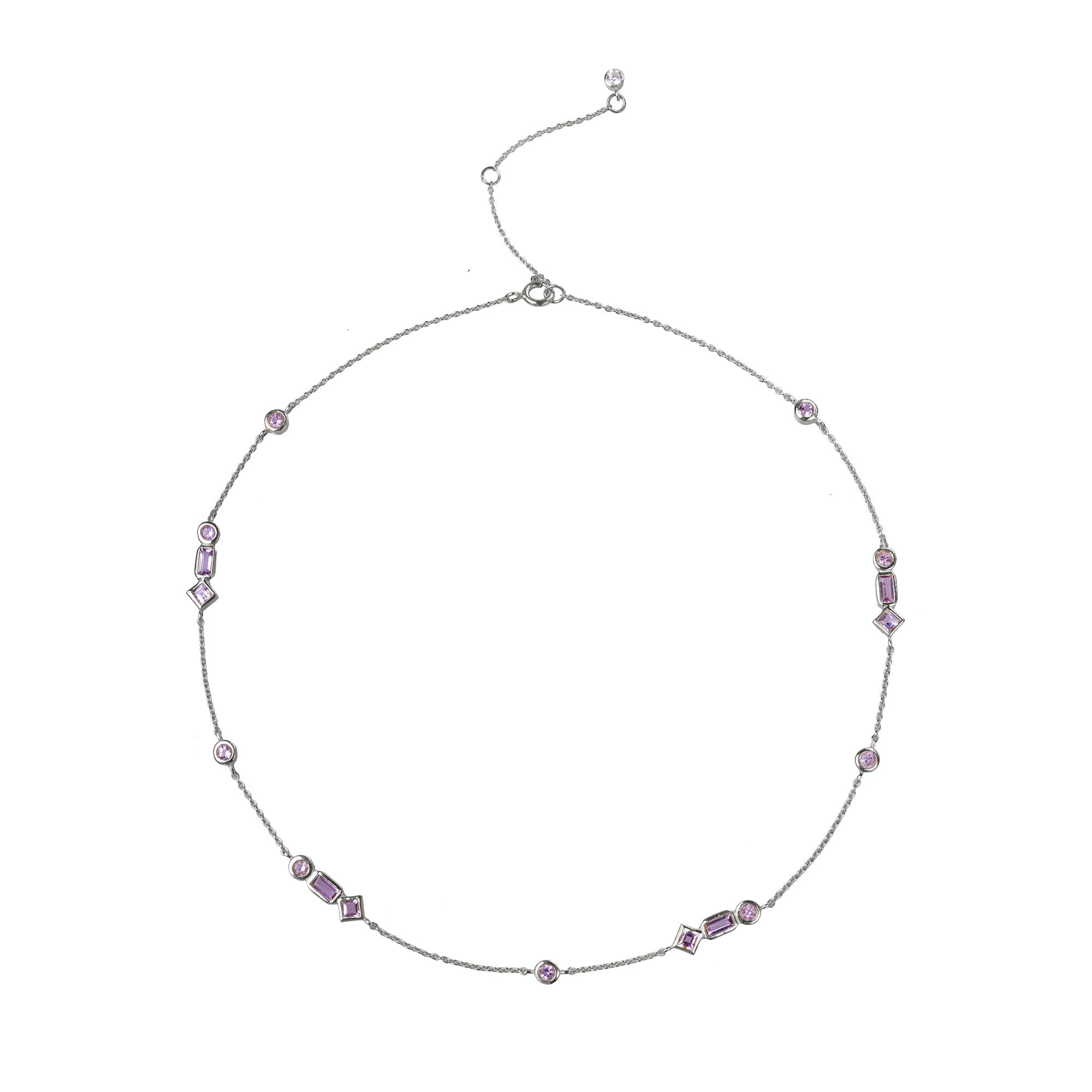 INDIRA PINK AMETHYST NECKLACE - BITS OF BALI JEWELRY